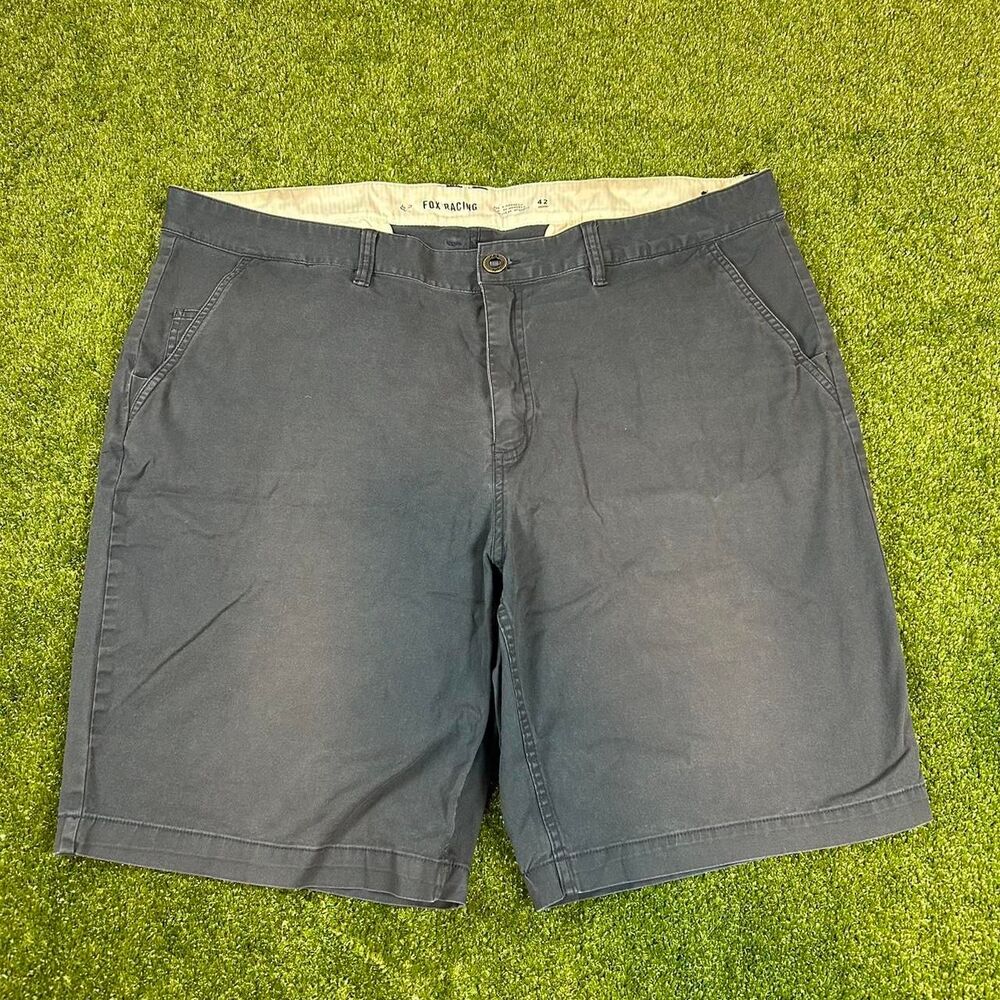 Fox-racing Men's Navy and Blue Shorts